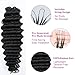 Deep Wave Knotless Pre-Separated Crochet Hair Extensions Feather Hair Extensions Deep Curly Feather Line Hair Extension 100% Human Hair Natural Color 18 Inch 120g