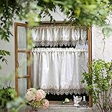 Photo Gallery sutavia set di 3 tende in pizzo classiche, mantovana, per finestra, fattoria, cucina, tessuto beige, con tasca per asta in pizzo champagne, trattamento per finestre, stile country, per camera da letto Photo Gallery sutavia set di 3 tende in pizzo classiche, mantovana, per finestra, fattoria, cucina, tessuto beige, con tasca per asta in pizzo champagne, trattamento per finestre, stile country, per camera da letto
