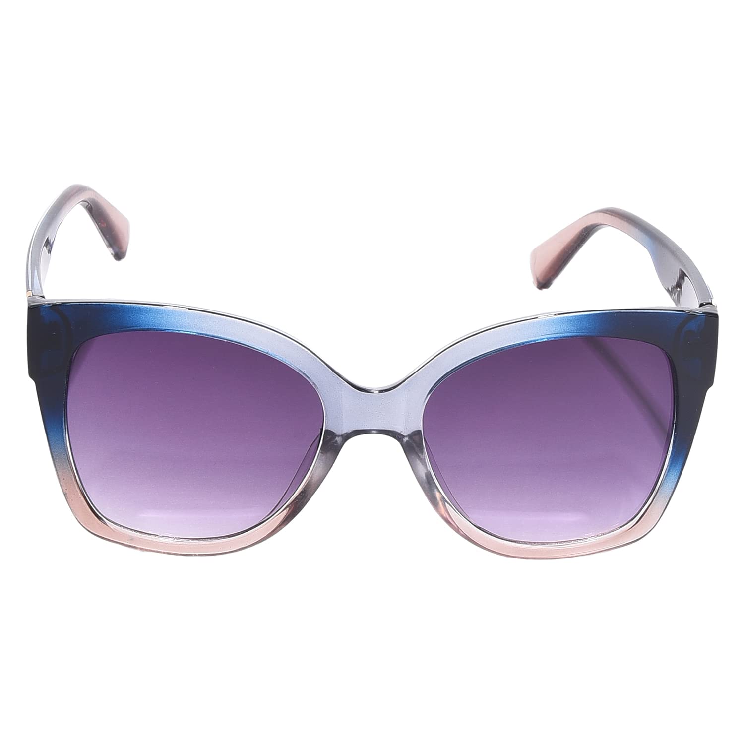 haute sauce Women Black Lens Blue Cateye Sunglasses(HSSG1151)-picture-14