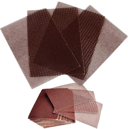 Image of (Pack of 20) Griddle and Grill Cleaning Screens - Heavy-Duty Abrasive Mesh Pads for Flat Tops, Cast Iron, and Stainless Steel - Pre-Treated for Burnt-On Food and Grease Removal (20)