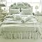 LELVA Shabby Chic Duvet Cover Set Queen - 4 Piece, Cotton, Ruffle Lace, Khaki, Includes Bed Skirt