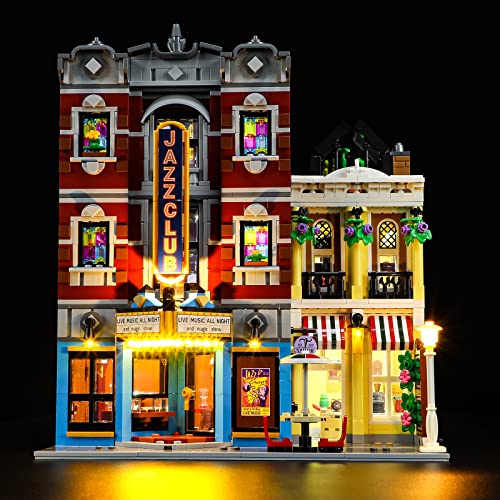 GEAMENT Jeu De Lumières Compatible avec Lego Le Club de Jazz (Jazz Club) - Kit D'éclairage LED...