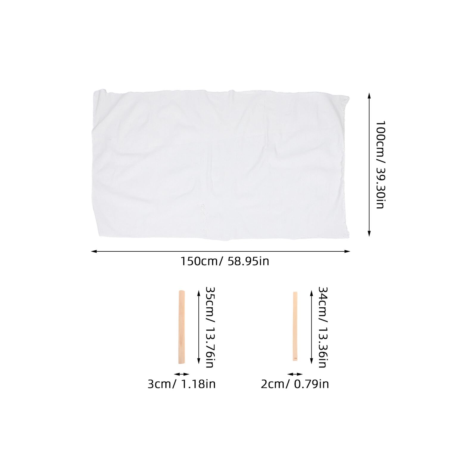 Hemobllo Kit de Herramientas para Cerámica Palos de Madera Maciza 3-12 MM Guía de Profundidad para Rodillos de Arcilla y Estera Absorbente para Mantener Humedad Adecuado para Modelado