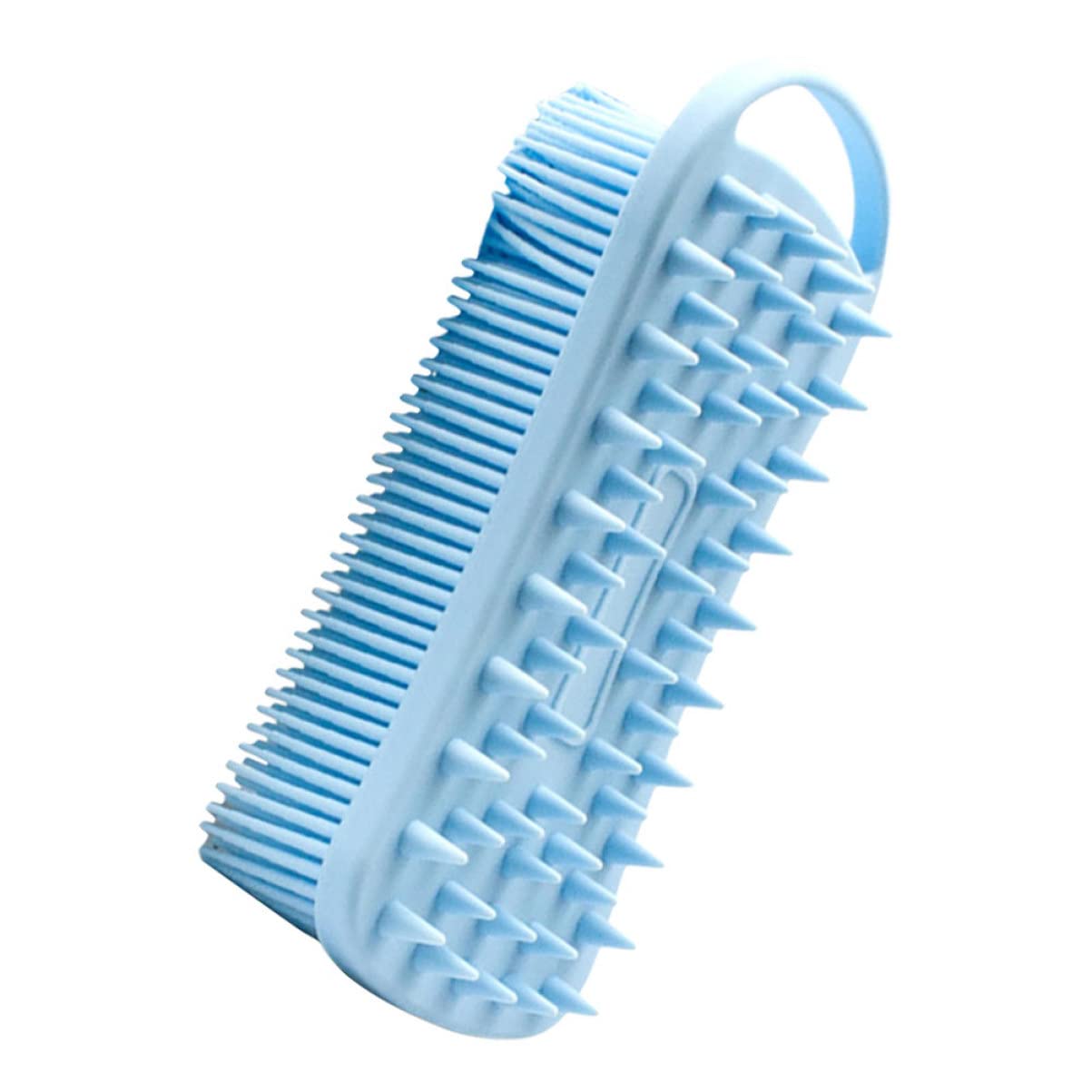 FRCOLOR 5pezzi Spazzola Da Bagno Silicone Per Massaggio e Pulizia Strumento Esfoliante Con Gancio Appeso Per Uso Domestico e Del Corpo