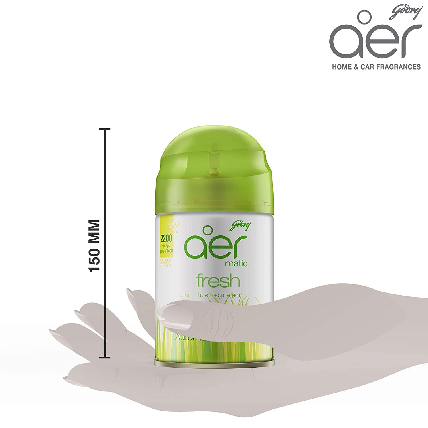 Godrej aer matic, Automatic Air Freshener Refill Pack - Fresh Lush Green (225 ml) & Petal Crush Pink (225 ml)