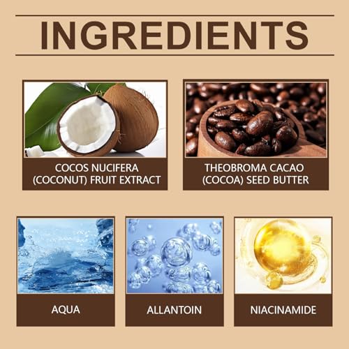 Niacinamide Peel Off Face Masks - Face Masks Beauty - Face Masks Skincare fpr Women - Hydrating Face Mask for Deep Cleaning - Face Peel Mask with Cocoa Seed Butter - Image 5