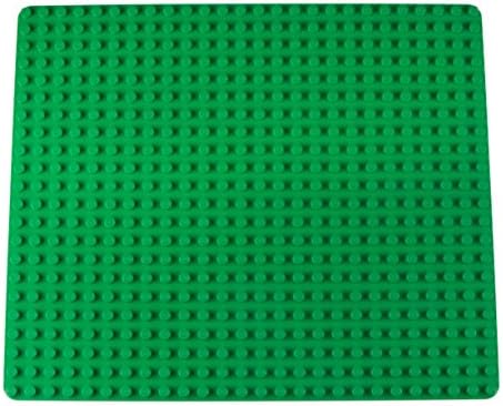 Strictly Briks Classic Big Briks Baseplate 100% Compatible with All Major Brands | Large Pegs for Toddlers | 13.75" x 16.25" Building Brick | Tight Fit Stackable Base Plate | Green