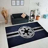 Imperial Flag Starwars Patterned Rug for Kids and Boy Rooms - Fantastic Area Rug CoolVibesR104.1 (23"x31"=60x80cm=1.9 ft x2.6 ft)