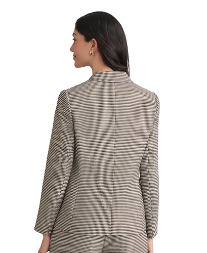 Kasper Women's Houndstooth One Button Jacket3