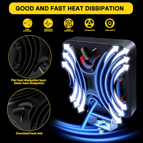 4.5INCH LED Light Bar MUVKQC 126W LED Pod Lights 12V 24V Square Off Road Light Fog/Driving Lights for Service Tow Truck ATV UTV RV RZR Boat Pickup Golf Cart Snow Blower Mower (30pcs)