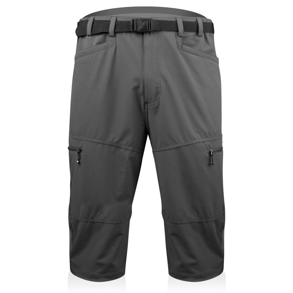 AERO|TECH|DESIGNS | Men's Multi-Sport Knickers | Urban Pedal Pushers | 3X-Large | Charcoal