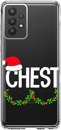 MUNDAZE - Case for Samsung Galaxy A32 Slim Hybrid Shockproof Hard Shell Soft TPU Heavy Duty Protective Phone Cover - Christmas Funny Ornaments