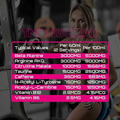 NXT Nutrition TNT Nuclear Shots - Pre Workout Energy Drink 12 x 60ml | Mixed Candy