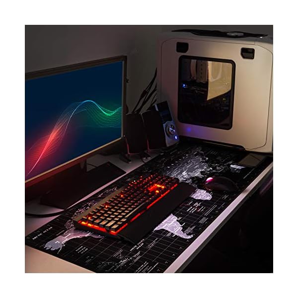 Anpollo XXL Mauspad mit Windows Tastenkombinationen 900 x 400mm Mousepad Tischunterlage Large Size Multifunktionales… – Bild 8