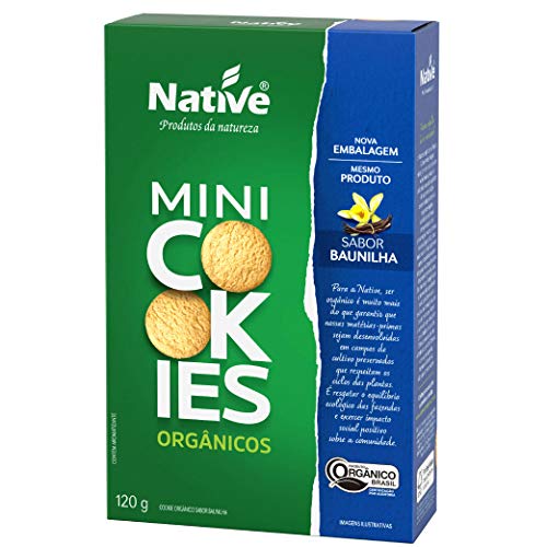 Mini Cookie Sabor Baunilha Orgânico Native 120g