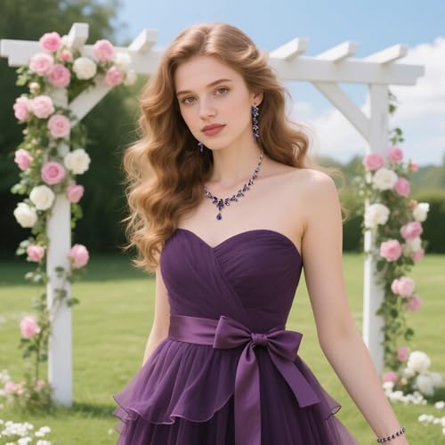 Listado de Collares Morados - los más vendidos. 14 Collares Morados marca EVER FAITH (2)