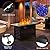 Xbeauty Fire Pit Propane Gas FirePit Table 43" Outdoor Fire Pit Rectangular Tabletop with Lid, Rain Cover, for Outside Garden Backyard Deck Patio