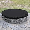 YardJoyliz 60-64 Inch Outdoor Built In Fire Pit Cover for In Ground Fire Pit Waterproof Heavy Duty Large Round Built In Stone Firepits Cover