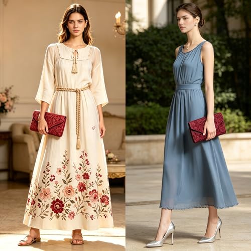 Image of 2026 Lace Embroidered Clutch Dressy Purse Envelope Evening Bag