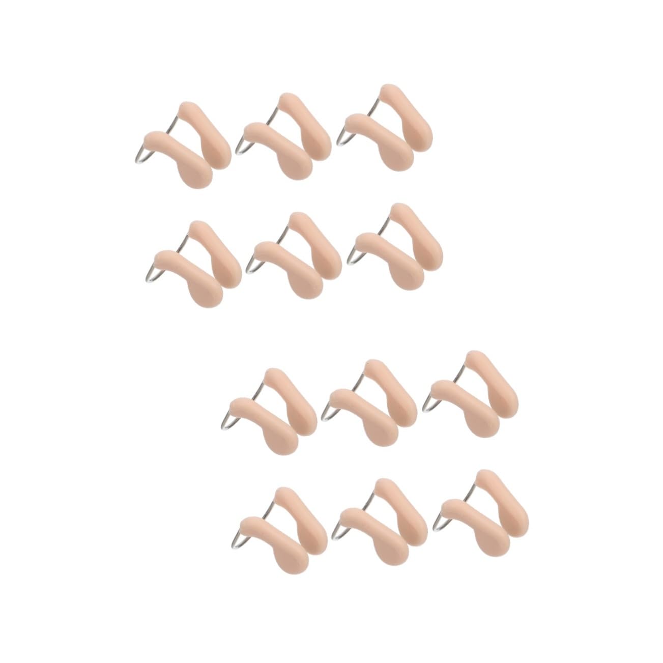 Hemoton 2sets Nose Clips for Swimming Nose Protectors for Underwater Use Comfortable and Reusable for Fresh and Swimming 6pcs*2