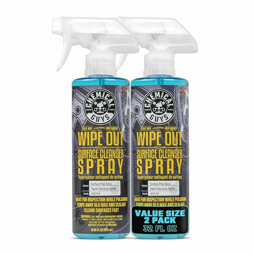 Chemical Guys Wipe Out Surface Cleanser Spray (2 x 16 Fl Oz) Panel Prep Spray for Removing Polish Residue Oils & Contaminants Before Coating