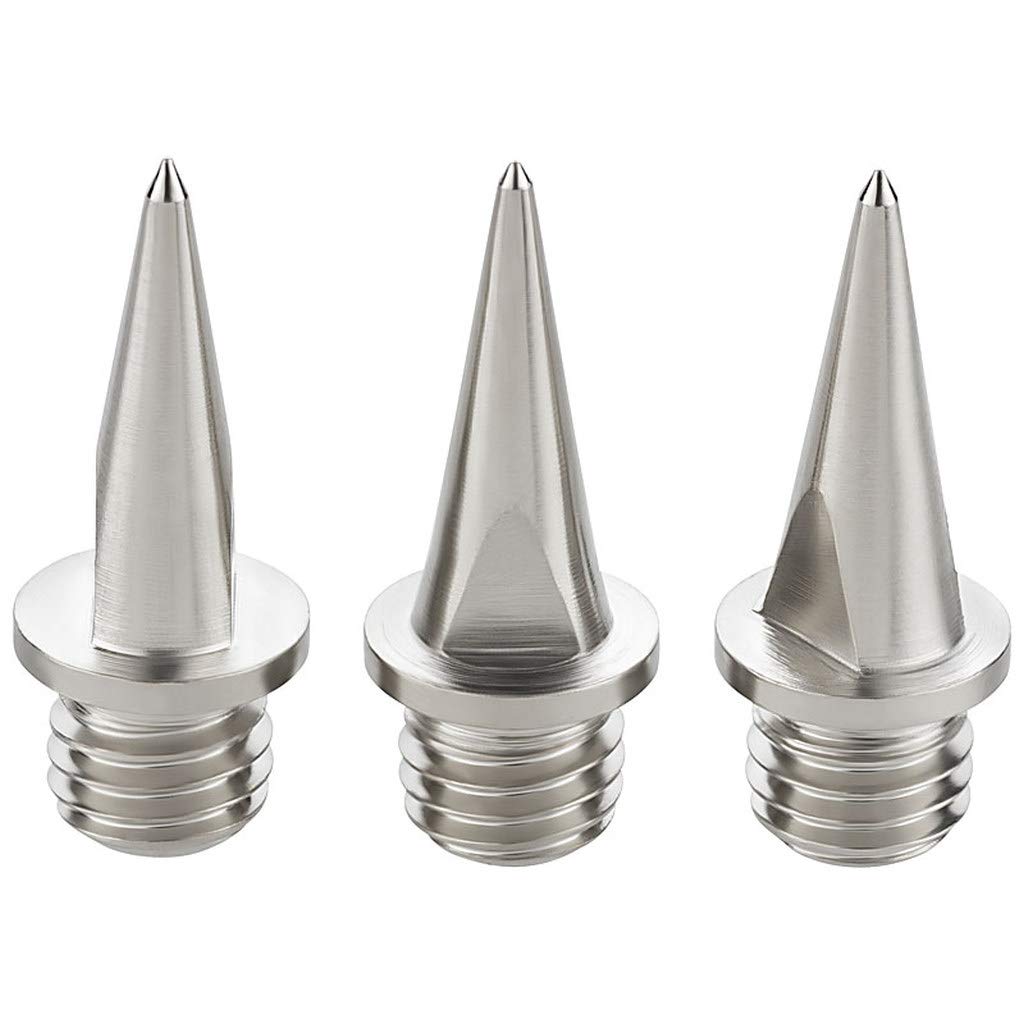 Replacement Athletic Spikes, Pack of 50, Available in 6 mm / 9 mm / 12 mm / 15 mm / 18 mm Size, Silver, 12 mm