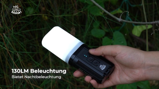 DEERFAMY Campingdusche Outdoor - Tragbar Mit Pumpe & SOS Blitzlicht
