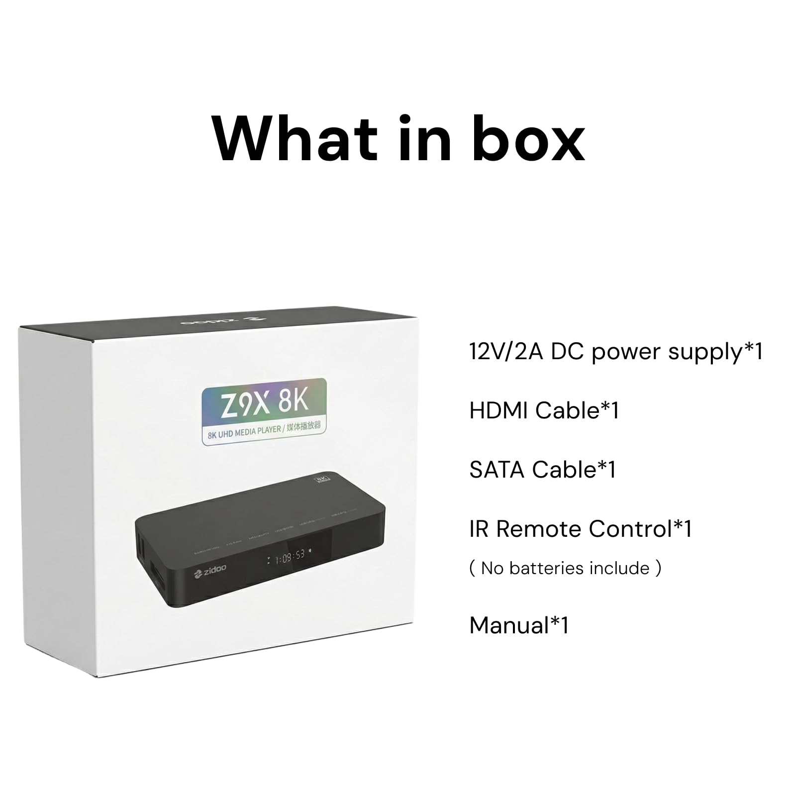 zidoo Z9X 8K - 8K HDR Lecteur multimédia, système d'exploitation Android 11, processeur Amlogic S928X-K 6G + 64G, Moteur vidéo VPU et Moteur d'image VS10, Blu-Ray 4K Ultra HD, BDMV/ISO, pour Lecture