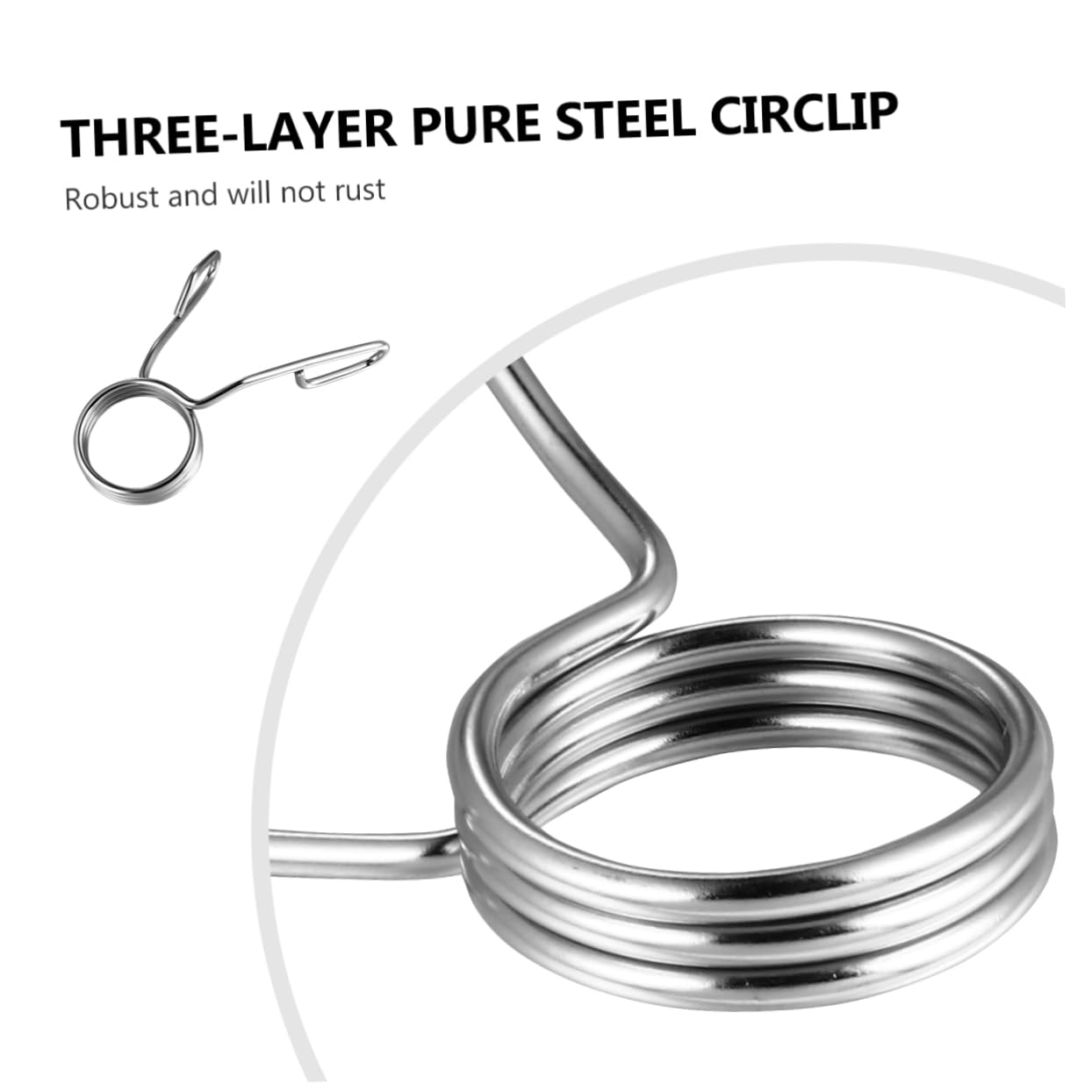 POPETPOP Snap Spring Buckle Barbell Collar Clip Weight Lifting Bar Spring Clamp Sturdy Steel for Home Gym