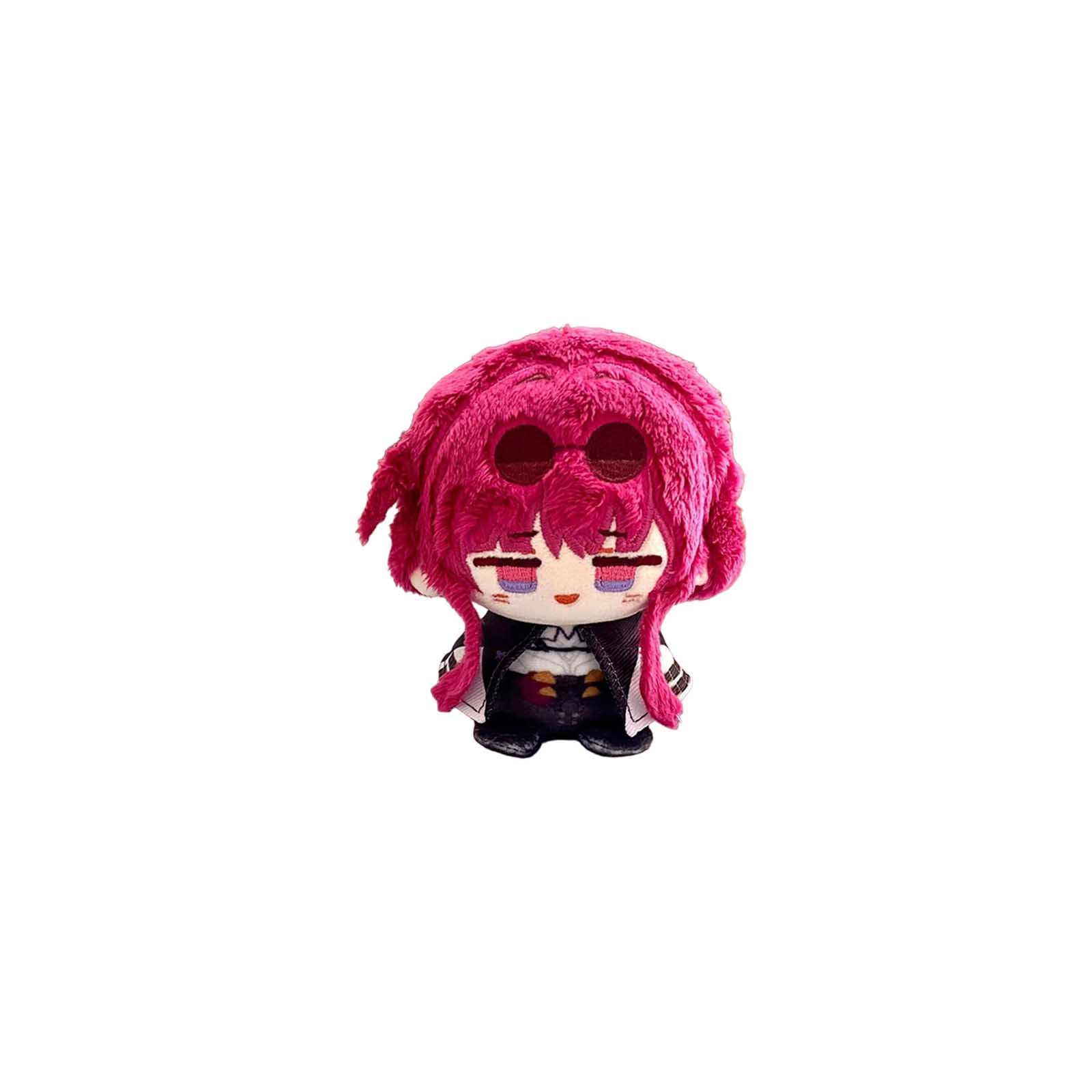 CALEMBOU Anime Plush Keychain, 4" Cute Chibi Plush Figure Key Chain Charms for Backpack, Kafka Jing Yuan Argent Aventurine Dan Heng Plush for HSR Fans (Kafka)