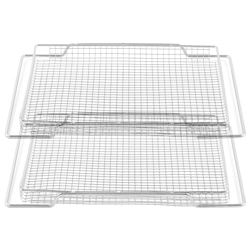 Allstare Universal Air Fryer Basket for Oven 304 Stainless Steel 16.5'D x 11.7'W Air Fryer Tray...