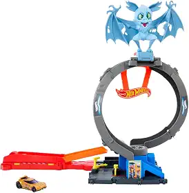 Hot Wheels City Pista de Brinquedo Ataque do Morcego para crianças a partir de 4 anos