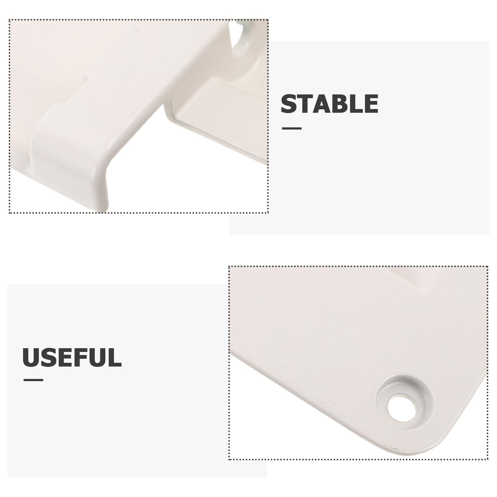 Supporto per Sponda Letto in Alluminio Bianco Rettangolare, Accessorio Regolabile per Protezione e Sicurezza in Ospedale e Assistenza Domiciliare