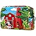Produktbild KAMEARI Kosmetiktasche Schöne Natur Bauernhof Tiere Windturbinen Große Kosmetiktasche Organizer Multifunktionale Reisetasche