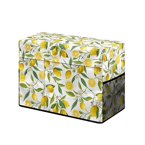 Copertura antipolvere per macchina da cucire con tasche protezione per da leggera facile da pulire Limone Organizer per borse