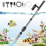 bedee 6 in 1 Multifunctional 18W Fish Tank Gravel Cleaner Vacuum for Water Changer, Sand Wash Algae Cleaner Water Shower and Water Circulation