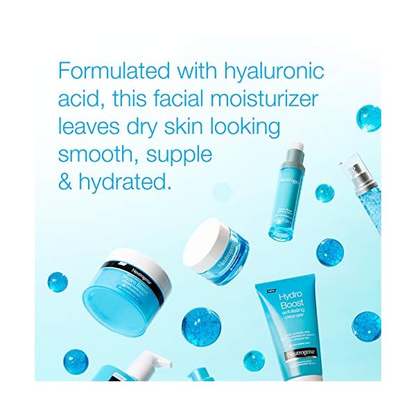 Neutrogena-Hydro-Boost-Hyaluronic-Acid-Hydrating-Gel-Cream-Face-Moisturizer-to-Hydrate-Smooth-Extra-Dry-Skin-Oil-Free-Fragrance-Free-Non-Comedogenic-Dye-Free-Face-Lotion-17-Oz Neutrogena Hydro Boost Hyaluronic Acid Hydrating Face Moisturizer Gel-Cream to Hydrate and Smooth Extra-Dry Skin, 1.7 oz