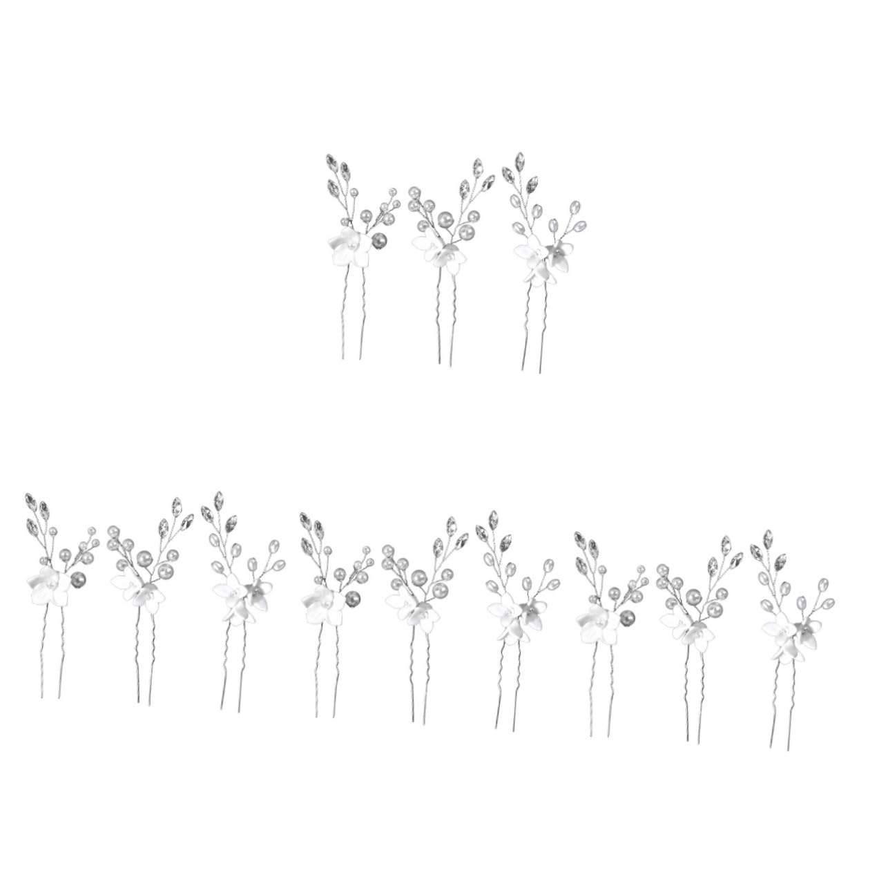 4 Set Di Forcine Per A Forma Di U Da Sposa Per Matrimonio E Fidanzamento Facili Da Indossare E Con Styling Istantaneo 3 Pezzi*4