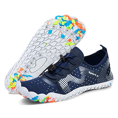 Image of Water Shoes for Men Barefoot Quick-Dry Aqua Sock Outdoor Athletic Sport Shoes for Kayaking, Boating, Hiking, Surfing, Walking