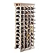 COSTWAY Estante de Vino 11 Niveles Botellero para 44 Botellas de 750 ml Madera Armario para Vino Soporte Minibar 47 x 28 x 113 cm