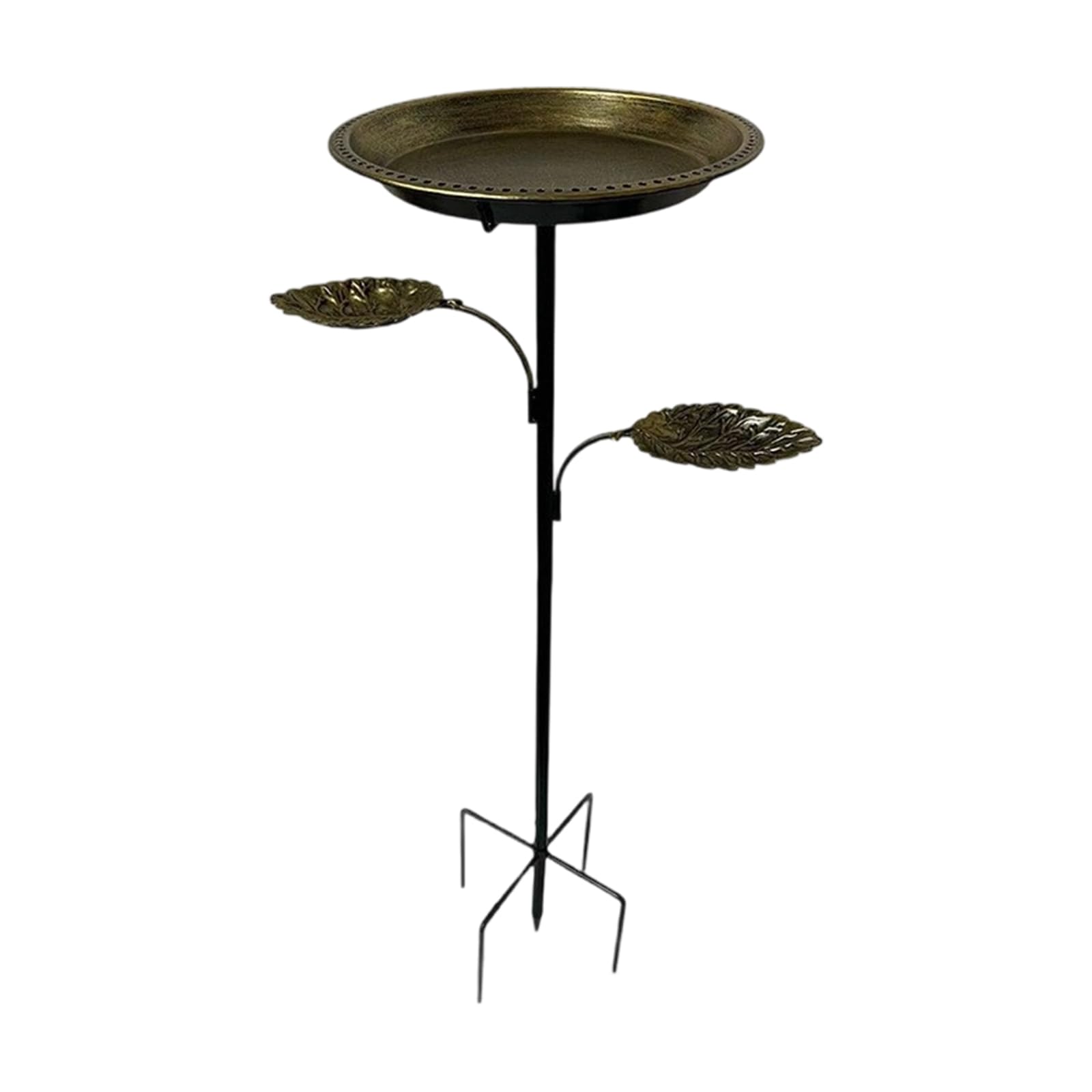 JAMIEKA Elegant Metal Bird Bath and Feeder for Garden with Stable 5 Leg Base Attracts Wild Birds Patios Outdoor Decors