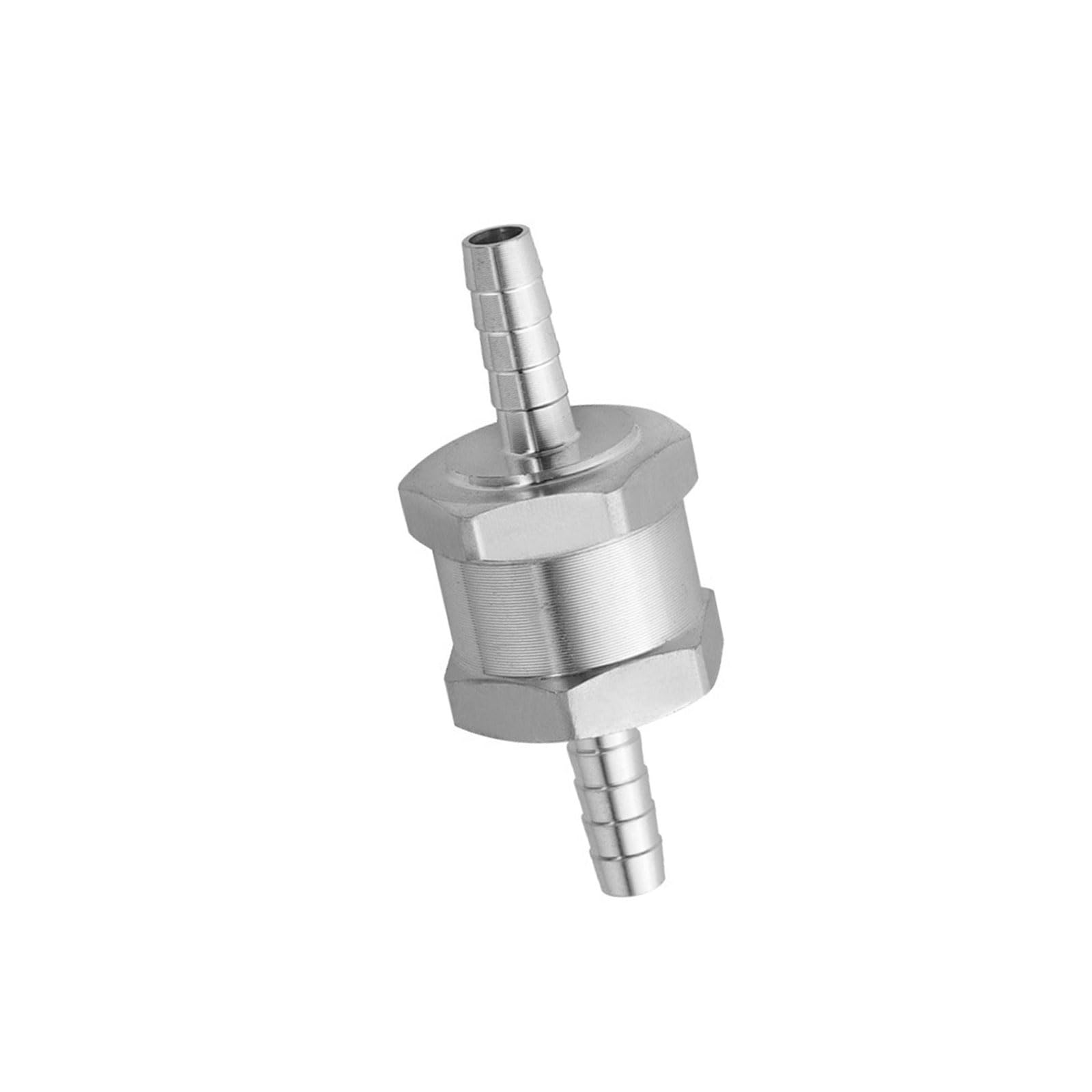 Msioytog 6Mm Steel Line Check Valves, Erosion-Proof Design, 6-10Mm Pipe Fit, No-Return Control For Automotive Machinery Aluminum Alloy Non Return