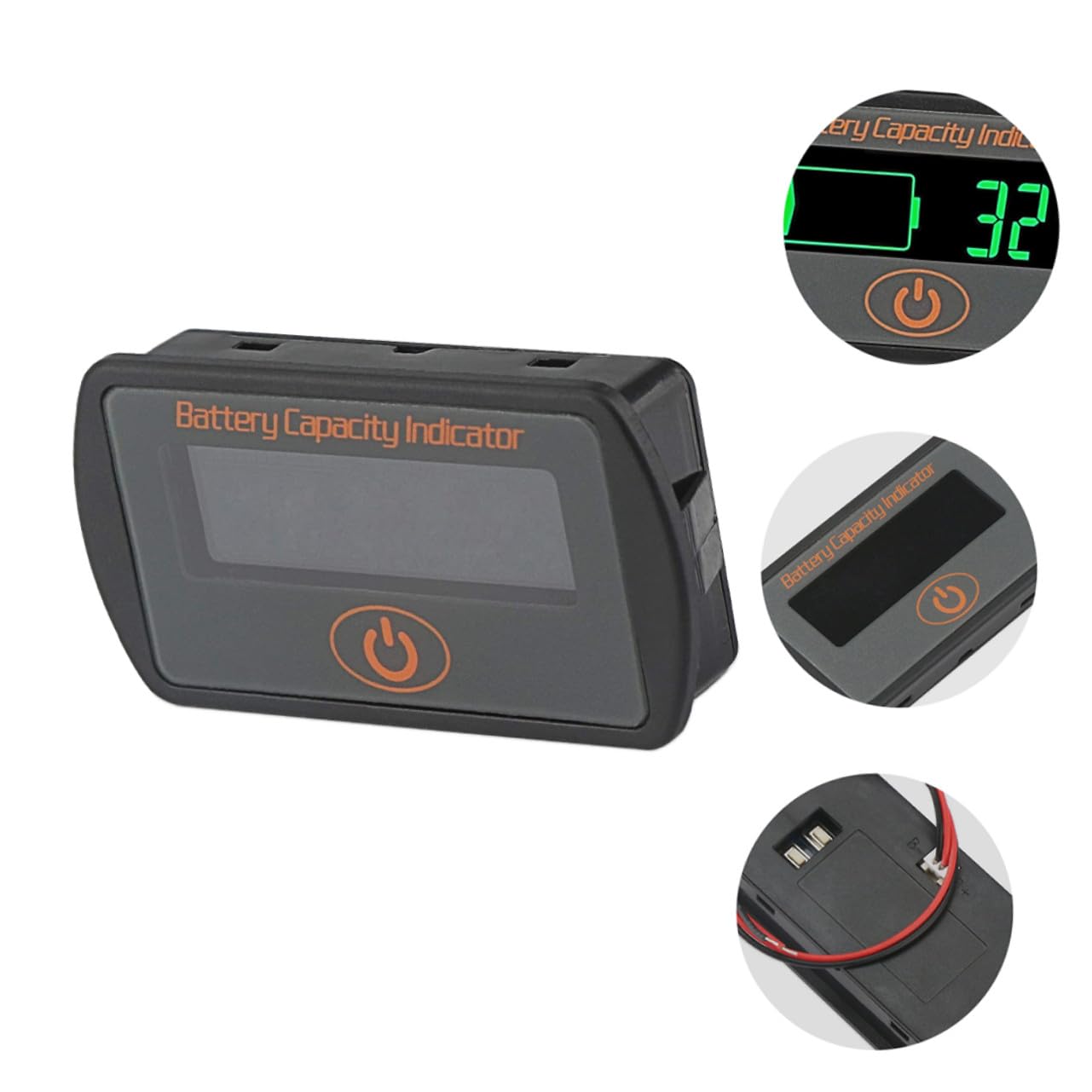 Comprobador de Batería Digital Mide Voltaje de 12v a 60v Pantalla Lcd y Retroiluminación Compatible de 2 a 16 Celdas para Vehículos