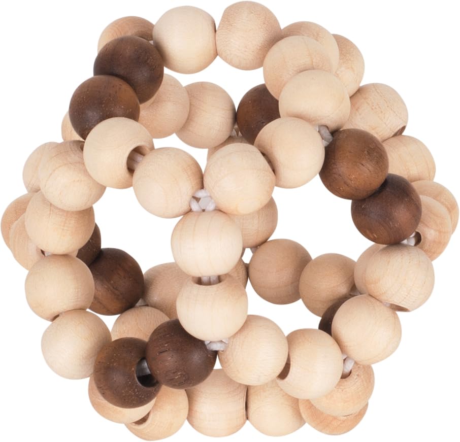 Goki Brand rattles. Elastic Rattle with Half Rings Forming a Ball