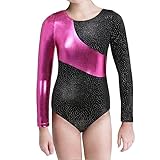 Kaylre Gymnastics Leotards for Girls Long Sleeve Kids Ballet Dance Wear Sparkle Unicorn Rainbow...