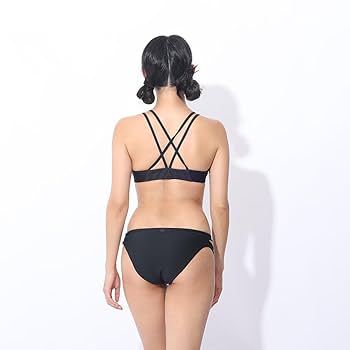 Hurley ブラック セパレート水着 ハーレー(HURLEY)パッド付き ビキニ セット 水着 ブラック