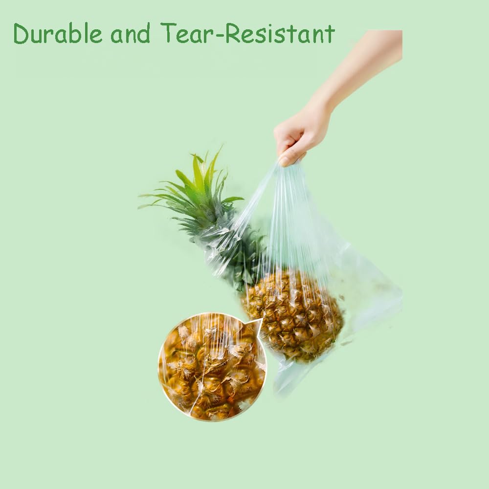 Immuson Plastic Produce Bag 10"x 14" Clear Plastic Food - View #5