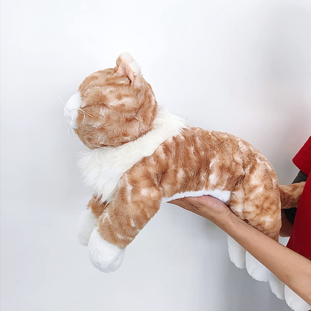 Amazon.co.jp: 猫 ぬいぐるみ 大きい ふわふわ ふわふわ 生々しい 茶