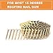 BHTOP 1200 Count Coil Roofing Nails 3/4-Inch x .120-Inch for Roofing Nail Gun, 15 Degree Round Head Wire Weld Collated Roofing Nail, Smooth Shank Electro Galvanized Air Nails for Roofs