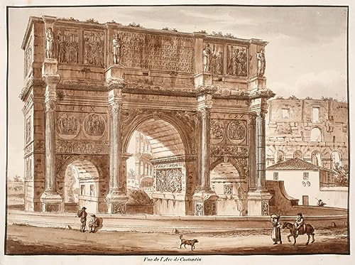 Reproducción de lienzo LMTIYKID de la Vista de Constantino por Agostino Tofanelli en 60x90cm